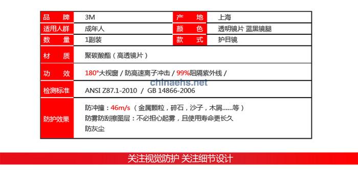 3M 10196超輕防紫外線(xiàn)防護(hù)眼鏡